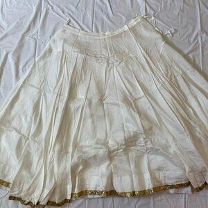 White Lehenga Skirt